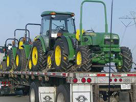 Row-Crop Tractor shipping and transport